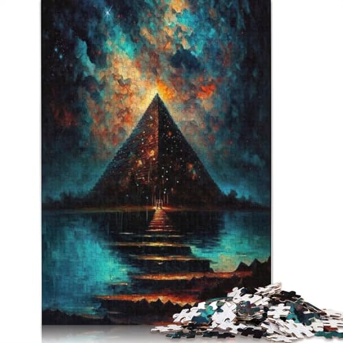 Brücke zur Pyramide, 1000-teiliges Puzzle, herausfordernde und knifflige schwierige Puzzles für Erwachsene, für Erwachsene und Teenager, 1000 Teile (75 x 50 cm) von NBVDRF