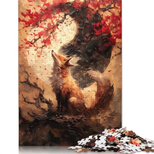 Cherry Fox Yin und Yang Puzzle für Erwachsene, Premium-Puzzle aus 100% recyceltem Brett, schwierige Puzzles für Kinder ab 12 Jahren, 1500 Teile (85 x 57 cm) von NBVDRF
