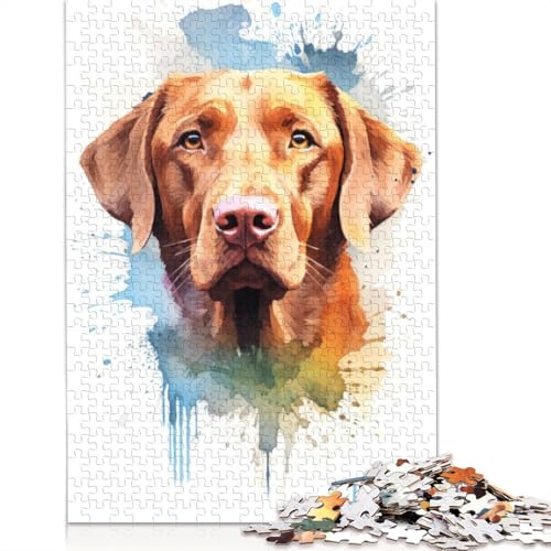 Chesapeake Bay Retriever Puzzle für Erwachsene, 520 Teile, kreative Spiele, Puzzle, Geschenke für Männer, für Frauen, Männer, 520 Teile (52 x 38 cm) von NBVDRF