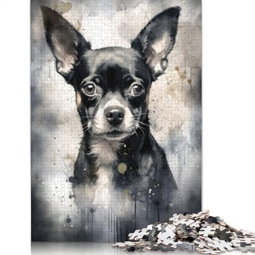 Chihuahua, kleines und mächtiges Puzzle für Erwachsene, 520 Teile, interessantes Puzzle zur Stressreduzierung für Frauen und Männer, 520 Teile (52 x 38 cm) von NBVDRF