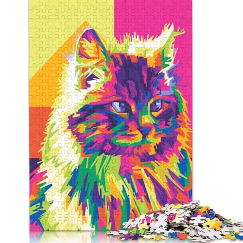 Cooles Haustier-Puzzle für Erwachsene, Premium-Puzzle aus 100% recyceltem Brett, Problemlösungspuzzles für Erwachsene und Kinder, 520 Teile (52 x 38 cm) von NBVDRF