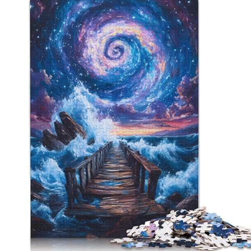 Cosmic Pier Puzzle für Erwachsene, Premium-Puzzle aus 100% recyceltem Brett, Problemlösungspuzzles für Erwachsene und Kinder, 1500 Teile (85 x 57 cm) von NBVDRF