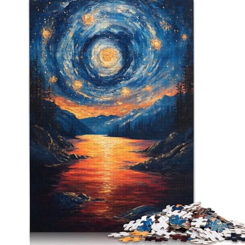 Cosmic Sunset 1000-teiliges Puzzle für Erwachsene, Dekompressionsspielzeug, Denksportaufgaben für Frauen und Männer, 1000 Teile (75 x 50 cm) von NBVDRF