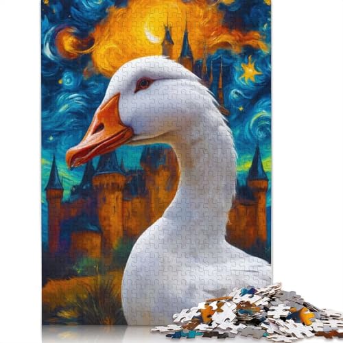 Die Schlossnacht-Ente. 1000 Puzzles für Erwachsene. Herausfordernde und knifflige ungewöhnliche Puzzles für Kinder ab 12 Jahren. 1000 Teile (75 x 50 cm) von NBVDRF