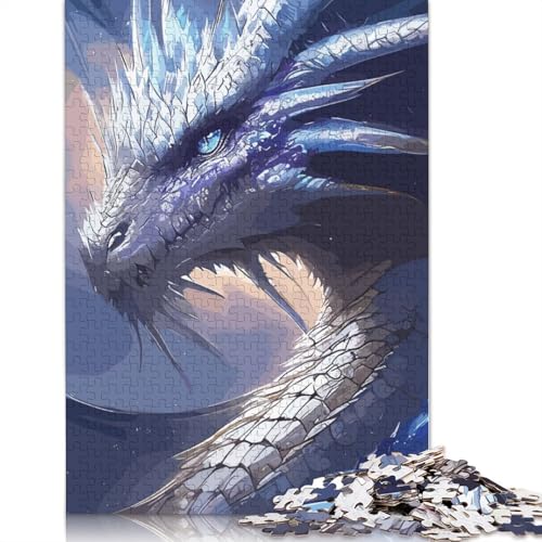 Drachenporträt-Puzzle, 520 Teile, für Erwachsene, kreative Spiele, Puzzlespiele für Erwachsene, für Jungen oder Mädchen, 520 Teile (52 x 38 cm) von NBVDRF