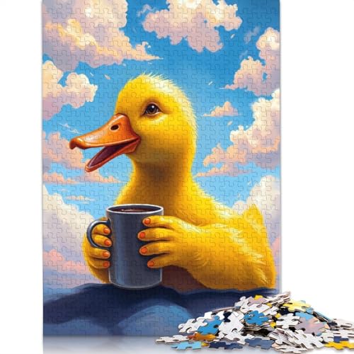 Duck Coffee 520 Puzzle, herausfordernd und knifflig, Puzzle für Männer, Geschenke für Erwachsene und Teenager, 520 Teile (52 x 38 cm) von NBVDRF
