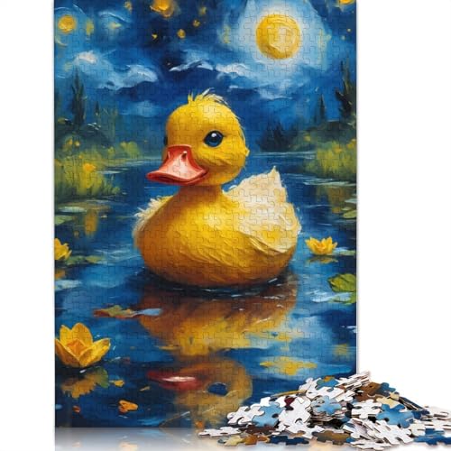 Ente und Sternennacht, 1000 Puzzles für Erwachsene, Lernspiel, Puzzlespiele für Erwachsene für Jungen oder Mädchen, 1000 Teile (75 x 50 cm) von NBVDRF