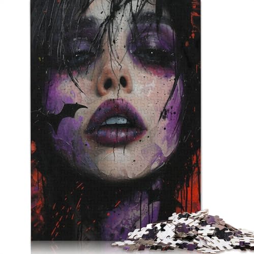 Gothic Fashion Puzzle für Erwachsene, Premium-Puzzle aus 100% recyceltem Brett, schwierige Puzzles für Kinder ab 12 Jahren, 520 Teile (52 x 38 cm) von NBVDRF