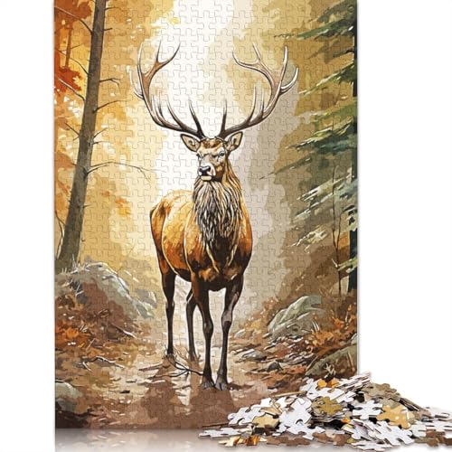 Hirschwald-Puzzle für Erwachsene ab 18 Jahren, Upe-Lernspiele, Puzzle für Erwachsene und Kinder, 1500 Teile (85 x 57 cm) von NBVDRF