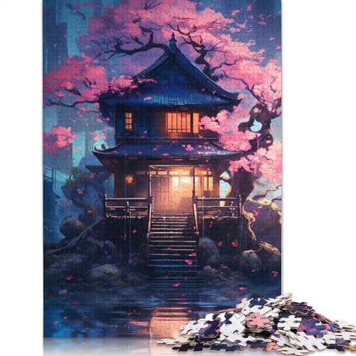 Japanisches Ölgemälde-Puzzle für Erwachsene, Premium-Puzzle aus 100% recyceltem Brett, schwierige Puzzles für Kinder ab 12 Jahren, 1000 Teile (75 x 50 cm) von NBVDRF