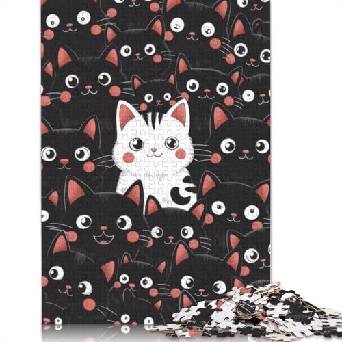 Katzen, Katzen, Tiere, 1500 Puzzles für Erwachsene, Lernspiel, Puzzlespiele für Erwachsene für Jungen oder Mädchen, 1500 Teile (85 x 57 cm) von NBVDRF
