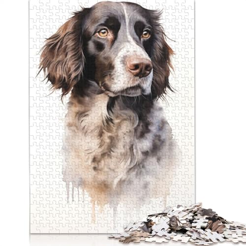 Kleiner Münsterländer-Puzzle für Erwachsene, Denksportaufgaben für Erwachsene, Puzzlespiele für Erwachsene und Teenager, 1000 Teile (75 x 50 cm) von NBVDRF