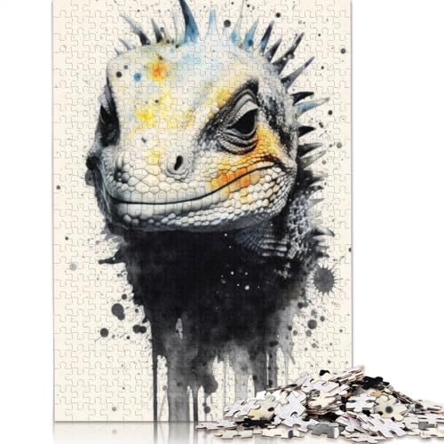Lizard Wild Majesty Puzzle für Erwachsene, Lernspiel, Puzzle-Geschenke für Kinder ab 12 Jahren, 1500 Teile (85 x 57 cm) von NBVDRF