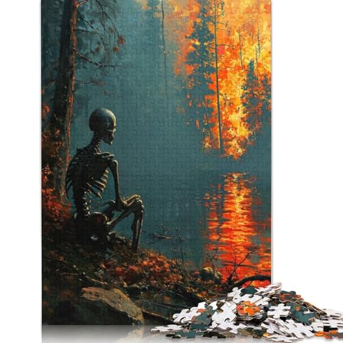 Lonely Adult Jigsaw Puzzle, Premium, 100% recyceltes Brett, Problemlösungspuzzles für Erwachsene und Kinder, 1000 Teile (75 x 50 cm) von NBVDRF