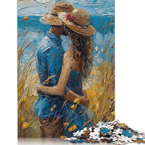 Love at The Beach-Puzzles für Erwachsene ab 18 Jahren, Lernspiele, Puzzle für Erwachsene und Kinder, 1000 Teile (75 x 50 cm) von NBVDRF