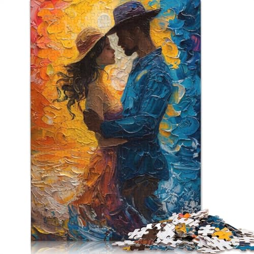 Love in Paint 1000-teiliges Puzzle, Denksportaufgabe, Problemlösungspuzzle für Erwachsene und Kinder, 1000 Teile (75 x 50 cm) von NBVDRF