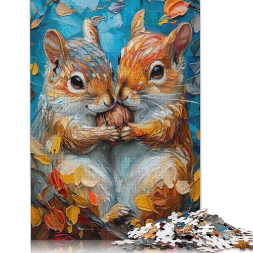 Love of Squirrels 520 Puzzles für Erwachsene, Lernspiel, Puzzlespiele für Erwachsene für Jungen oder Mädchen, 520 Teile (52 x 38 cm) von NBVDRF