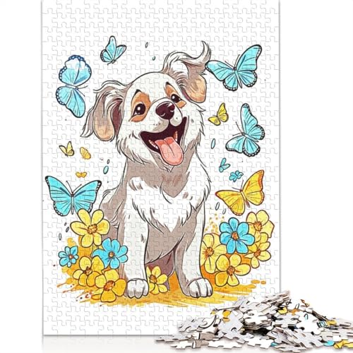 Lustiges Puzzle mit Hundezeichnung für Erwachsene, 520 Teile, lustiges Denksport-Puzzle für Kinder ab 12 Jahren, 520 Teile (52 x 38 cm) von NBVDRF
