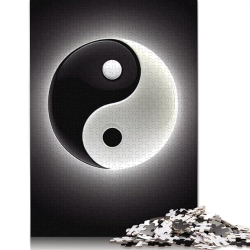 Moderner Stil: Yin und Yang, 1000 Puzzles für Erwachsene, Lernspiel, Puzzlespiele für Erwachsene, für Jungen oder Mädchen, 1000 Teile (75 x 50 cm) von NBVDRF