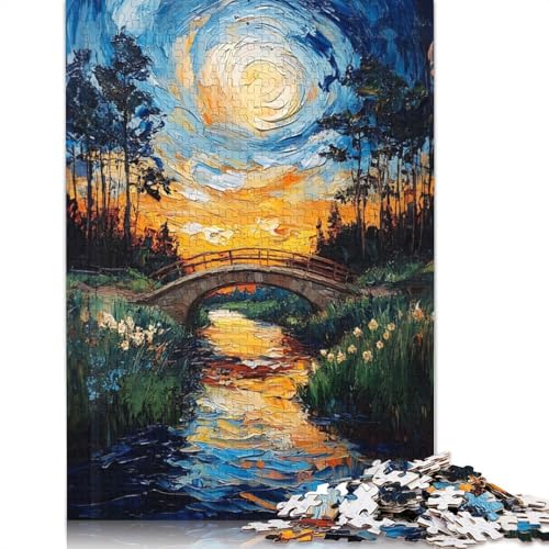 Nature Bridge Sunset 1000-teiliges Puzzle, interessanter Stressabbau, Beste Puzzles für Kinder ab 12 Jahren, 1000 Teile (75 x 50 cm) von NBVDRF