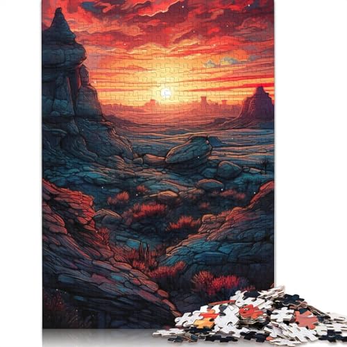 Ölgemälde „Rocky Desert“, 520 Puzzles für Erwachsene, Lernspiel, Puzzlespiele für Erwachsene für Jungen oder Mädchen, 520 Teile (52 x 38 cm) von NBVDRF