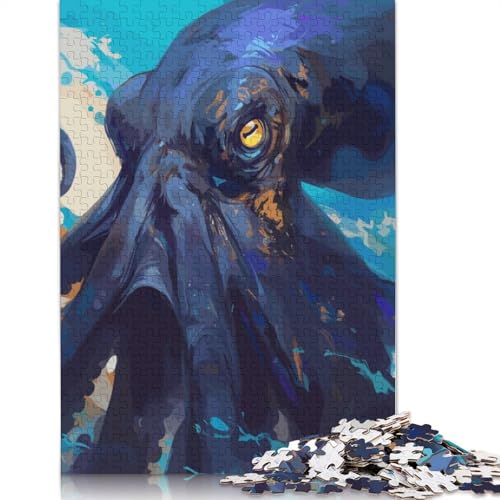 Octopus Legend Puzzle für Erwachsene, Premium-Puzzle aus 100% recyceltem Brett, Problemlösungspuzzles für Erwachsene und Kinder, 1000 Teile (75 x 50 cm) von NBVDRF