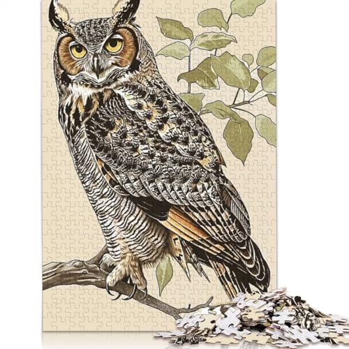 Owl Vintage 520 Puzzles für Erwachsene, freundliche Materialien, Coole Puzzles für Erwachsene für Jungen oder Mädchen, 520 Teile (52 x 38 cm) von NBVDRF