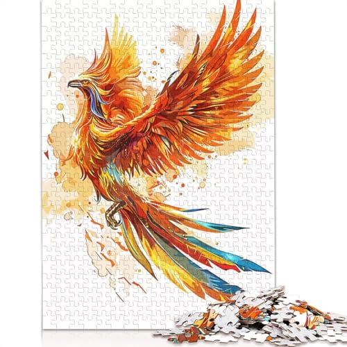 Phoenix Painting 1000-teiliges Puzzle, interessanter Stressabbau, Beste Puzzles für Kinder ab 12 Jahren, 1000 Teile (75 x 50 cm) von NBVDRF