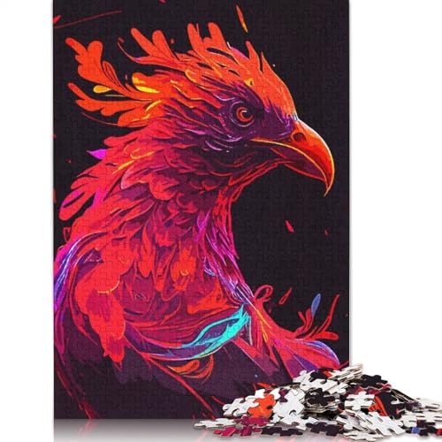 Phoenix-Porträt-Puzzle für Erwachsene, Entspannungs-Herausforderungsspielzeug, Erwachsenen-Puzzles für Frauen, für Kinder ab 12 Jahren, 520 Teile (52 x 38 cm) von NBVDRF