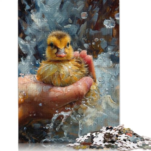 Pick Up The Duck Meme Puzzle für Erwachsene, 520 Teile, 100% recycelte Holzplatte, Denksportaufgaben für Erwachsene, für Jungen oder Mädchen, 520 Teile (52 x 38 cm) von NBVDRF