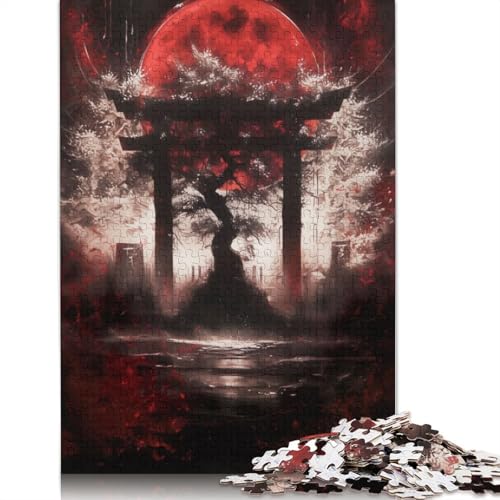 Puzzle für Erwachsene „Baum des Lebens“, Torii-Tor, Premium-Puzzle aus 100% recyceltem Brett, Problemlösungspuzzles für Erwachsene und Kinder, 1000 Teile (75 x 50 cm) von NBVDRF