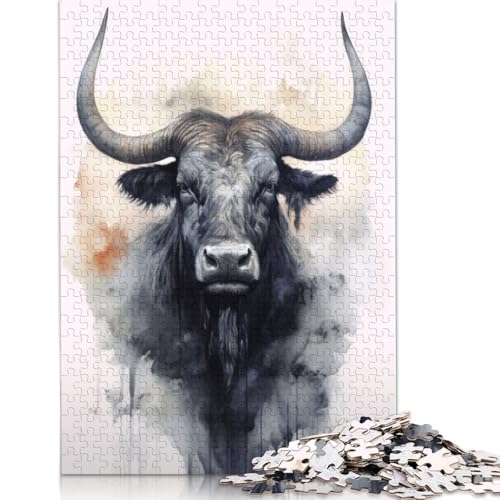 Puzzle für Erwachsene „GNU-Schönheit“, 520 Teile, 100% recycelte Holzplatte, Denksportaufgaben für Erwachsene, für Jungen oder Mädchen, 520 Teile (52 x 38 cm) von NBVDRF