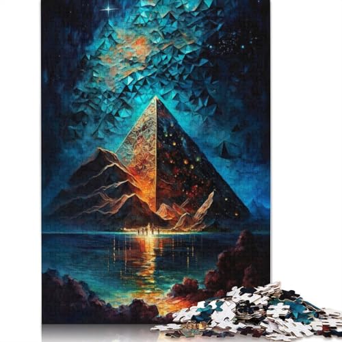 Puzzle für Erwachsene mit 1500 Teilen, Pyramiden der Felsenwüste, 100% recycelte Holzplatte, Denksportaufgaben für Erwachsene, für Jungen oder Mädchen, 1500 Teile (85 x 57 cm) von NBVDRF