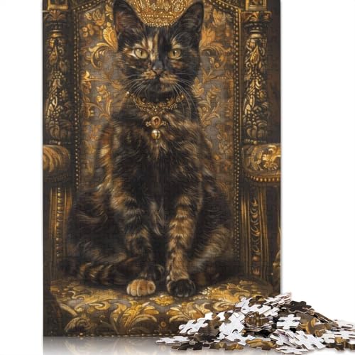 Schildpatt-Katzenthron, 1000-teiliges Puzzle für Erwachsene, Dekompressionsspielzeug, Denksportaufgaben für Frauen und Männer, 1000 Teile (75 x 50 cm) von NBVDRF
