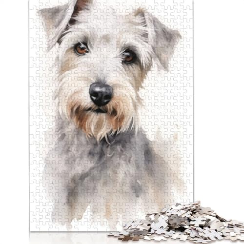 Sealyham Terrier Malpuzzles für Erwachsene, 1000 herausfordernde und knifflige ungewöhnliche Puzzles für Kinder ab 12 Jahren, 1000 Teile (75 x 50 cm) von NBVDRF