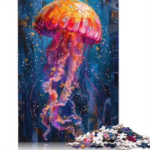 Tintenfisch in Farbe, Puzzle für Erwachsene, kreative Spiele, Puzzle, Geschenk für Jungen oder Mädchen, 1000 Teile (75 x 50 cm) von NBVDRF