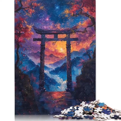 Torii-Tor-Landschaftspuzzle für Erwachsene, herausfordernd und knifflig, Puzzles für Erwachsene für Jungen oder Mädchen, 1000 Teile (75 x 50 cm) von NBVDRF