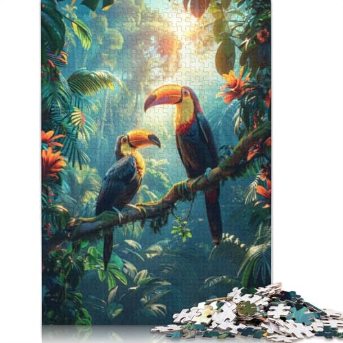Tropischer Wald – Tukane – 1000-teiliges Puzzle für Erwachsene. Anspruchsvolle und knifflige Puzzles für Erwachsene und Kinder. 1000 Teile (75 x 50 cm) von NBVDRF