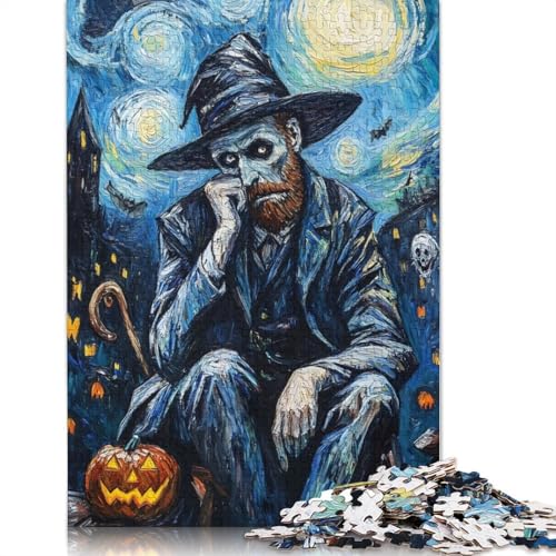 Vincent Van Gogh Halloween 1500 Puzzles für Erwachsene. Freundliche Materialien. Coole Puzzles für Erwachsene für Jungen oder Mädchen. 1500 Teile (85 x 57 cm) von NBVDRF