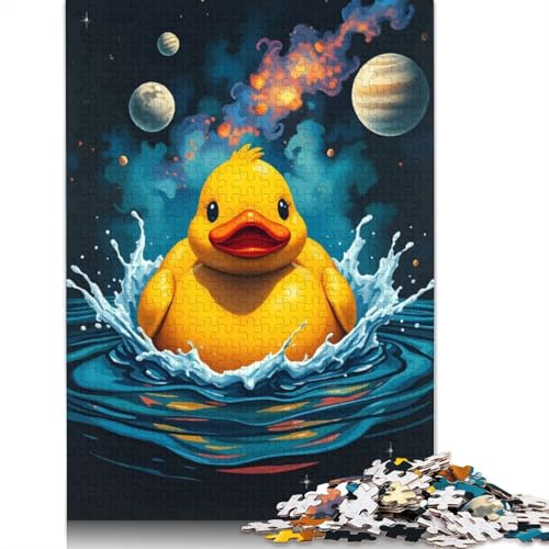 Weltraum-Rubber-Ente, 1500-teiliges Puzzle, ab 18 Jahren, Lernspiele, Puzzles für Erwachsene, für Frauen, für Kinder ab 12 Jahren, 1500 Teile (85 x 57 cm) von NBVDRF