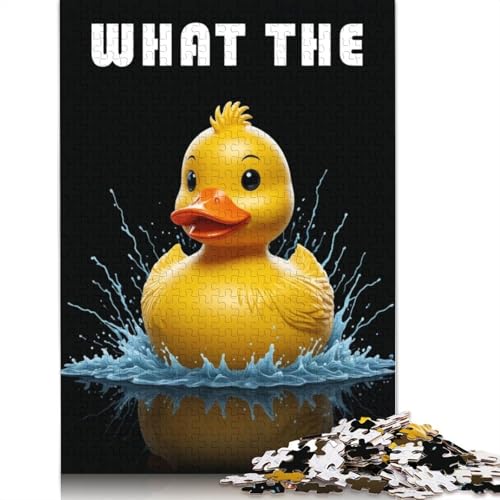 What The Duck Puzzle für Erwachsene, Premium-Puzzle aus 100% recyceltem Brett, Problemlösungspuzzles für Erwachsene und Kinder, 1500 Teile (85 x 57 cm) von NBVDRF