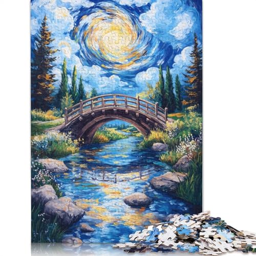 Whirlwind Bridge Puzzle-Spielzeug für Erwachsene, Lernspiel, Puzzle-Spiele für Erwachsene für Frauen und Männer, 520 Teile (52 x 38 cm) von NBVDRF