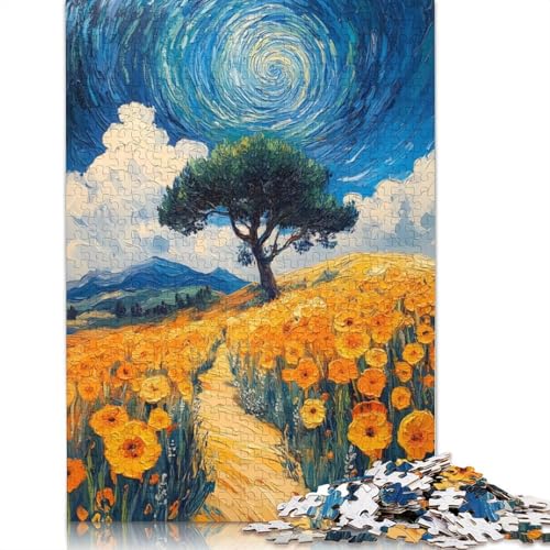 Wirbelwind-Landschaftspuzzle für Erwachsene, kreative Spiele, Puzzle, Geschenk für Jungen oder Mädchen, 1000 Teile (75 x 50 cm) von NBVDRF