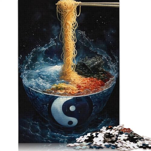 Yin- und Yang-Ramen-Puzzle, 1000 Teile, für Erwachsene, passen perfekt zusammen, Denksportaufgaben für Frauen und Männer, 1000 Teile (75 x 50 cm) von NBVDRF