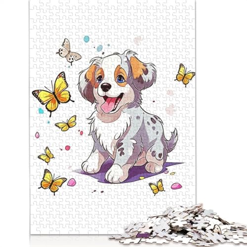 Zeichnen von Hunden in der Natur, Puzzle für Erwachsene ab 18 Jahren, Upe-Lernspiele, Puzzle für Erwachsene und Kinder, 1000 Teile (75 x 50 cm) von NBVDRF