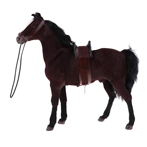 NC 1/6 Pferd Hengst Tierfigur Puppenschmuck - Braun von NC