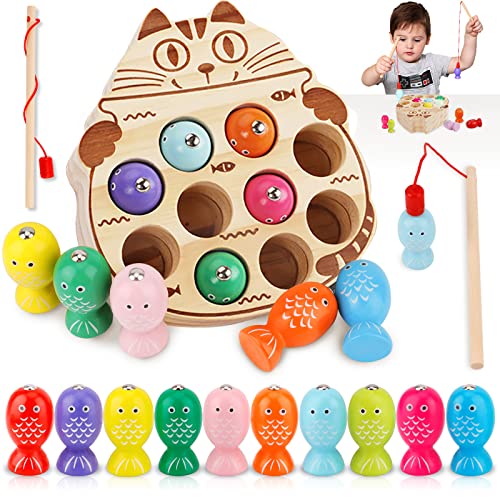 NCKIHRKK Angelspiel Holz ab 2 Jahre, Montessori Spielzeug 2 Jahre, Motorikspielzeug Holzspielzeug 2 Jahre, Fische Angeln Spiel 2 Jahre, Magnetspiel ab 2 Jahre Geschenk Mädchen Junge 2 3 4 5 Jahre NCKIHRKK Angelspiel Holz ab 2 Jahre, Montessori Spielzeug 2 Jahre, Motorikspielzeug Holzspielzeug 2 Jahre, Fische Angeln Spiel 2 Jahre, Magnetspiel ab 2 Jahre Geschenk Mädchen Junge 2 3 4 5 Jahre von NCKIHRKK