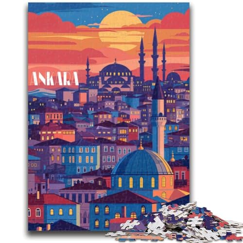 1000-teiliges Puzzle Ankara Twilight, pädagogisches Familienspiel, als Geschenk für die ganze Familie ab 14 Jahren (Größe 50x70cm) von NCVAZHASO