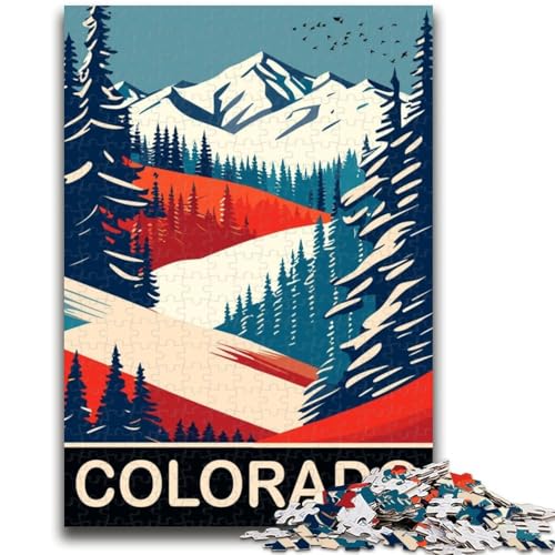1000-teiliges Puzzle Colorado USA, pädagogisches Familienspiel-Angebot als Geschenk für die ganze Familie ab 14 Jahren (Größe 50x70cm) von NCVAZHASO
