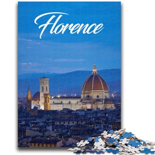 1000-teiliges Puzzle Florenz, pädagogisches Familienspiel, als Geschenk für die ganze Familie ab 14 Jahren (Größe 38x26cm) von NCVAZHASO